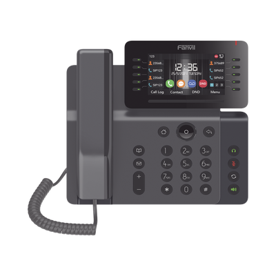 Teléfono IP Empresarial Esencial WiFi / Bluetooth, 20 líneas SIP, pantalla a color 4.3 ajustable, PoE, puertos Gigabit, conferencia local de 6 vías.