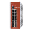 Switch L2+ PoE Industrial / Administración Cloud-Web-CLI / 8 Puertos PoE af/at/bt 100/1000 Mbps / 2 Puertos SFP Gigabit / Presupuesto PoE 460 W / Protocolo ERSP (redundancia enlaces)