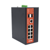 Switch Industrial Administrable Gigabit con 2 Puertos PoE bt + 6 Puertos PoE af/at o 24 V Pasivo + 2 SFP Gigabit, 240 W