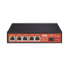 Controlador Solar de 5A con Switch PoE / 1 Puertos Gigabit PoE 802.3 bt / 2puertos PoE 802.3 af/at con 2 Puertos PoE Pasivo 24 Vcc / 1 Puerto SFP / No administrable