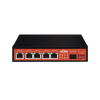 Controlador Solar de 15A con Switch PoE / 1 Puertos Gigabit PoE 802.3 bt / 2 Puertos PoE 802.3 af/at / 2 Puertos PoE Pasivo 24/48 Vcc / 1 Puerto SFP / No administrable