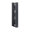 Organizador Vertical NetRunner, Doble (Frontal y Posterior), Para Rack Abierto de 45 Unidades, 4.9in de Ancho, Color Negro