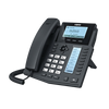 Teléfono IP Empresarial Para 6 Líneas SIP con Voz HD con 2 Pantallas LCD, 8 teclas BLF y Conferencia de 3 vías con Soporte Para PoE