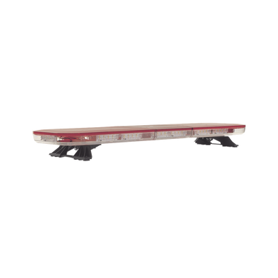 Barra de luces LED de 47, 124 LED, con control de tráfico en color ámbar, dual color rojo/claro, ideal para equipar ambulancias y unidades de bomberos