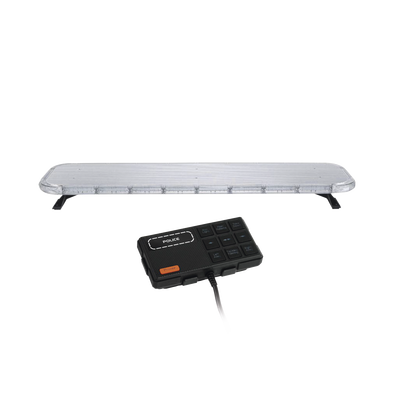 Barra de luces LED de 46 Rojo/Azul , De 132 LEDs, Controlador Incluido, Ideal para Equipar Unidades de Seguridad Publica