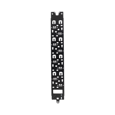 Panel Administrador de Cables Vertical para Gabinete FlexFusion de 45RU, Acepta Anillos en D, Anillos S1DR, S2DR y L; S1LR, S2LR, Color Negro