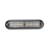 Luz Auxiliar, Ultra Brillante, IP67, 18 LEDs, Tricolor, Color Rojo/Claro/Ambar, con mica transparente y bisel negro