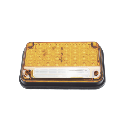 Luz de Advertencia de 7X4, Color Ambar, Con Luz de Trabajo, Ideal para Ambulancias