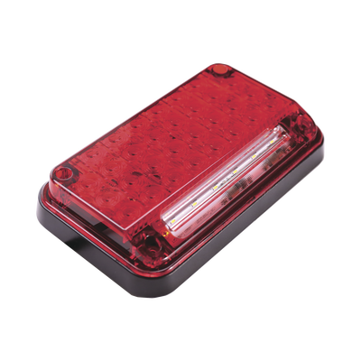 Luz de Advertencia de 7X4, Color Rojo, Con Luz de Trabajo, Ideal para Ambulancias