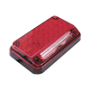 Luz de Advertencia de 7X4, Color Rojo, Con Luz de Trabajo, Ideal para Ambulancias