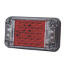 Luz de Advertencia de 7X4, Color Rojo, Con Luces de Trabajo, Ideal para Ambulancias