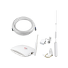 KIT de Amplificador de Señal Celular | Soporta 3G y mejora la calidad de las llamadas | Cubre hasta 235 metros cuadrados | 64 dB de Ganancia Máxima.