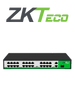 ZKTECO PE242300C - Switch de 24 Puertos Fast Ethernet PoE , Estándar AF - AT , 2 Puertos RJ45 10/100/1000M + 1 Puerto SFP*1000 , PoE+ hasta 30W por puerto , 250 mts sobre UTP CAT 6 HD1