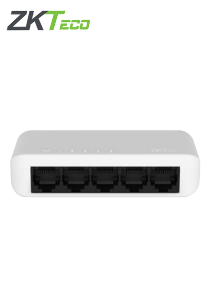 ZKTECO ESE55C- Switch para Escritorio de 5 Puertos / Fast Ethernet 10/100 / Diseño Compacto / Auto MDI/MDIX / Indicadores de funcionamiento / Carcasa de Plástico / No Administrable MI2O ZKGAME