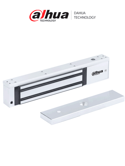 DAHUA ASF280A - Cerradura Magnética de 280 KG/ Voltaje Dual de 12 o 24 VDC/ Dispositivo de Protección Anti Corriente Inversa MOV/ Aluminio Alta Resistencia/ Admite Retroalimentación de Señal