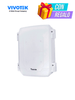 VIVOTEK AT-CAB-001 - Gabinete metalico de exterior para proteccion de equipos y conexiones, Impermeable, Proteccion de intemperie IP66, Proteccion Antivandalica IK10, Color blanco, Dimensiones 289W x 280L x 132H mm