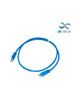 SBE TECH SBE-PCC6A1.0M-BL - Patch cord cat6a con bota inyectada color azul, 1 mts