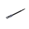 Cable de Parcheo UTP, Cat6A, 24 AWG, CM, Color Negro, 0.3 Metros (1 Pie)