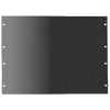 Tapa Ciega para Rack de 19 Pulgadas, 1 UR, Acero Negro