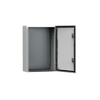 Gabinete de Uso Exterior MAS 600 x 400 x 240 mm NEMA 4/12/13; IP66; IK10 de Acero Dulce 1.5 mm con Platina de Montaje Incluida Color Gris Claro