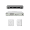 Solución Completa de Red para hasta 200 Clientes y hasta 4 servicios de Internet., Ideal para Iniciar un Proyecto de Hotelería u Oficina