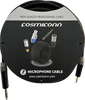 Cable 6.35mm a 3.5mm, conectores color negro MP3X-B - MTP3C-BG, length 5m