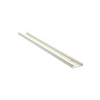 Base para canaleta T-45, de PVC rígido, con orificios perforados para montaje, 60.3 x 18.5 x 2400 mm, Color Blanco