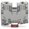 Borna de Paso, 35 mm², POWER CAGE CLAMP, 125 A, 1000 V, Montaje Carril DIN 35x15, Gris, Para Conductores 6-35 mm², Conectores Laterales, Marcaje Lateral