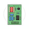 Tarjeta Electrónica de acceso compatible con torniquete Mod DSK3B801BX