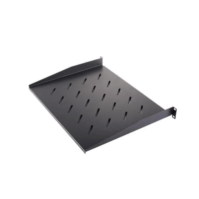 Charola para Soportar Equipos en Rack de 19 / Profundidad de 30 CM / Color Negro / 1 U Rack