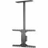Soporte de techo universal para Pantallas de 32 a 90 / Capacidad de Carga 68.2 kg / Patrón de Montaje hasta 600 x 400 mm / Columna de Aluminio de 36 / Inclinación Ajustable -5° a 20°
