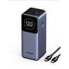 Power Bank de 12000mAh | 2 Salidas 100W Max. | USB-A + 1 USB-C | PD 3.0 | QC3.0 | FCP | SCP | Pantalla Inteligente | Carcasa Ignifuga | Color Gris | Incluye Cable USB de 50cm | Carga tu Laptop de Manera Segura.