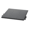 Charola de Doble Fijación en Rack de 2 Postes, 635 mm de Profundidad, y Soporte de Peso de 113 Kg, 1 UR, Color Negro