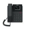 Teléfono IP empresarial para 4 líneas SIP con pantalla LCD de 2.4 pulgadas a color, Opus y conferencia de 6 vías, PoE.