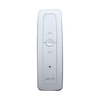 Control remoto 1 canal para motores de persiana Somfy con señal inalámbrica, instrucciones: sube, baja y detener, con posición favorita programada.