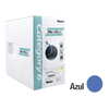 Bobina de Cable UTP 305 Metros (1000 Pies) de Cobre, NetKey, Azul, Categoría 6 (24 AWG), 1000Mbps, Riser (CMR), de 4 Pares