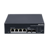 Switch Industrial con UPS / Administrable Gigabit / 3 Puertos Gigabit PoE+ (30 W) + 1 Puertos Gigabit PoE++ (90 W) / 2 Puertos SFP / 120 W Total / 48 a 57 VCD / Ideal para Proyectos / 300 Metros de Distancia