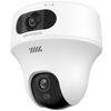 Turret PT 6 Megapixel / Doble Lente (2.8 mm y 4 mm) / Dual Light (10 mts IR + 10 mts Luz Blanca) / Wi-Fi / Interior / Audio Bidireccional (Micrófono y Bocina) / dWDR / H.265+ / 5 VCD (Conector Tipo C)