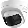 [PROTECCIÓN ACTIVA] Turret IP 6Megapixel / 2 Lentes de 2.8 mm (Imagen Panorámica 180°) / 30 mts IR / Exterior IP67 / Luz Intermitente y Alerta de Audio / Audio Bidireccional / ACUSENSE / WDR 120 dB / Micro SD