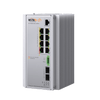 Switch Industrial Administrable Gigabit con 2 Puertos PoE bt + 6 Puertos PoE af/at o 24 V Pasivo + 2 SFP Gigabit, 240 W