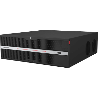 [Doble Poder de Decodificación] NVR 32 Megapixel (8K) / 128 Canales IP / AcuSense / ANPR / Conteo de Personas / 16 Bahías de Disco Duro / 2 Tarjetas de Red / Soporta RAID con Hot Swap / 2 HDMI en 8K / POS / Alarmas I/O / Smart Search