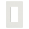 Tapa Color Blanco para interruptor o dimmer Lutron, 1 gang, limpio y moderno