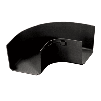 Ángulo Recto a 90º Horizontal, Para Canaletas FiberRunner 4X4, Color Negro
