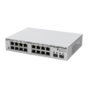 Switch MikroTik con 16 Puertos Gigabit Ethernet / 2 Puertos SFP+ 10G / Filtrado MAC y VLANs / SwOS Configuración Web