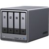 NASync DXP4800 | SO UGOS Pro | Intel N100 12th Gen Intel® Quad Core | 4-Bahias (SATA) hasta 96TB | 2* M.2 SSD hasta 16TB| 8GB DDR5 (Exp. a 16GB) | 2.5Gb Dual Ethernet | HDMI 4K | 2* USB2.0 | 1*USB 3.2Gen | 1* USB 3.2Gen2 | 1*USB-C 3.2Gen2 | SD