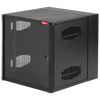 Gabinete AccessPlus de Montaje en Pared de 19in, Rieles Numerados y Roscados #10-32, Puerta con Ventana de Seguridad, 600 mm de Ancho, 762 mm de Profundidad, 26 UR, Color Negro